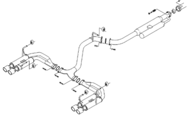 HKS 31021-AF026 Legamax Sport Quad Titanium Exhaust for 22-25 Subaru WRX