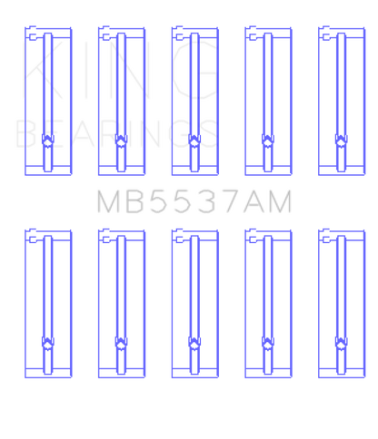 King Ford/Kia/Mazda DOHC 16 Valve/SOHC 8 Valve/SOHC 16 Valve (Size STD) Main Bearing Set