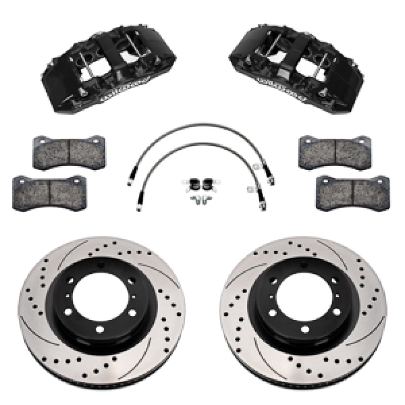 Wilwood 140-18381-D AERO6-DM Front Brake Kit Drilled for 24-25 Tacoma
