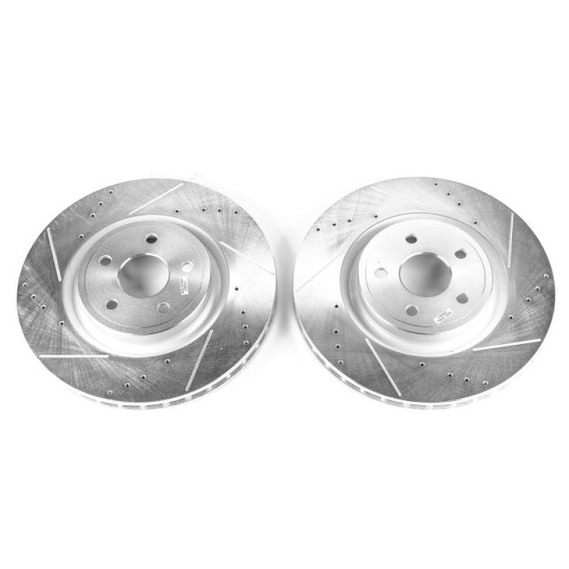 Power Stop 12-20 Jeep Grand Cherokee Front Drilled &amp; Slotted Rotor - Pair