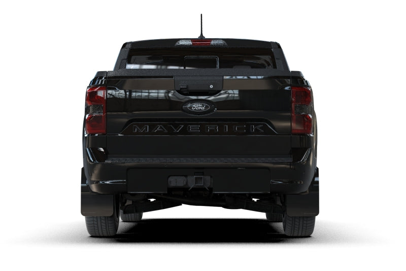 Rally Armor MF145-UR-BLK-MBK UR Mud Flap, Metallic Logo, for 22-26 Ford Maverick