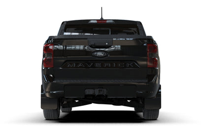 Rally Armor MF145-UR-BLK-MBK UR Mud Flap, Metallic Logo, for 22-26 Ford Maverick