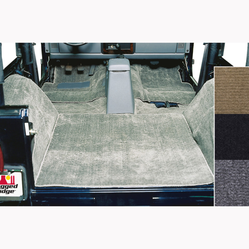 Rugged Ridge Deluxe Carpet Kit Gray 76-95 Jeep CJ / Jeep Wrangler Mode ...