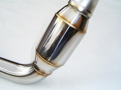 Invidia 02-07 WRX/STi Polished Divorced Waste Gate Downpipe with High Flow Cat