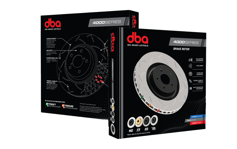 DBA 93-98 Supra Non-Turbo / 00-05 Lexus IS300 Front Slotted 4000 Series Rotor - out of package