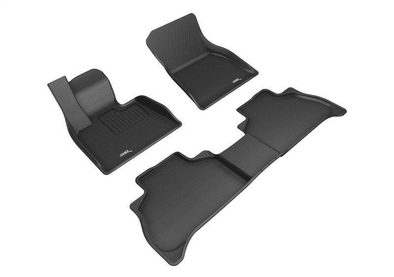 3D MAXpider 2019-2020 BMW X5 (G05) Kagu 1st &amp; 2nd Row Floormats - Black