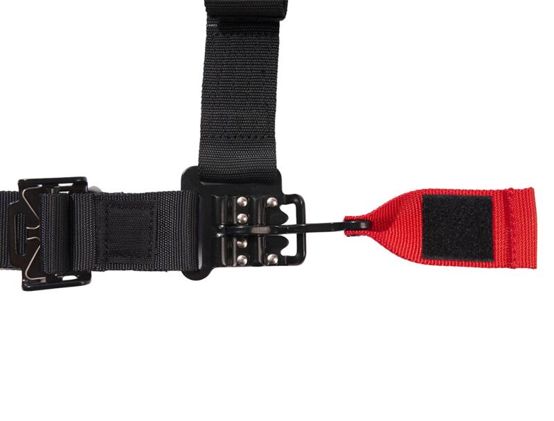 PRP 5.2 Sewn In Harness Latch and Link- Blue - Close Up