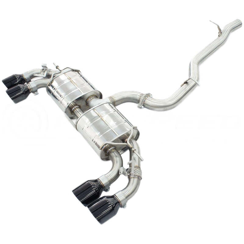 Invidia HS22GFR8GV4SB R400 Black Tip Cat-Back for 22-25 VW Golf R MK8