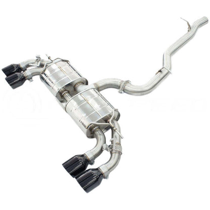 Invidia HS22GFR8GV4SB R400 Black Tip Cat-Back for 22-25 VW Golf R MK8