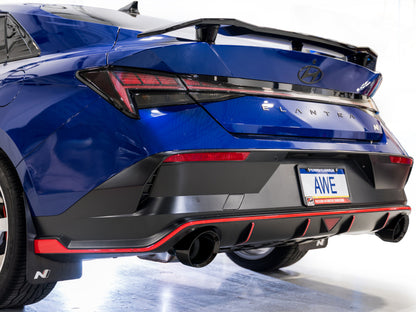 AWE 22-26 Hyundai Elantra N Track Edition Cat-Back Exhaust - Diamond Black Tips