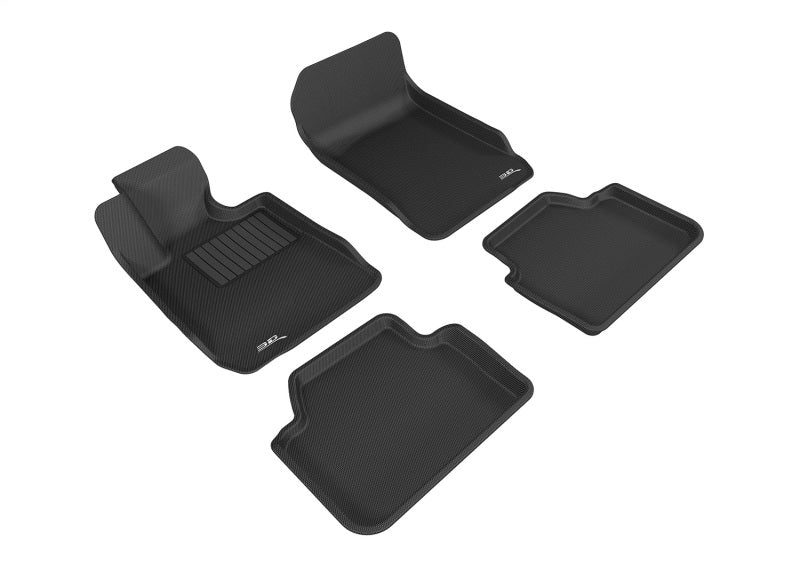 3D MAXpider 2006-2011 BMW 3 Series E90 Kagu 1st &amp; 2nd Row Floormats - Black