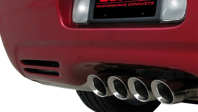 CORSA 14139 2.5in Sport Axle-Back Exhaust System Polish for 97-04 Corvette 5.7