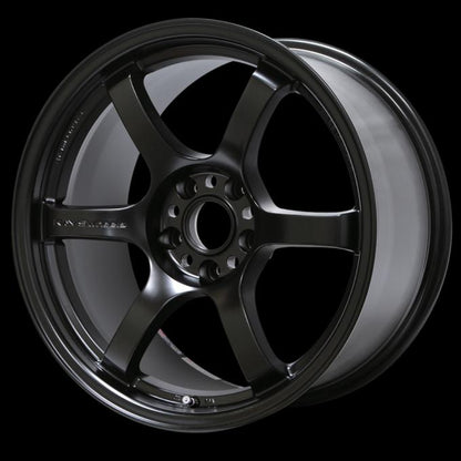 Gram Lights 57DR 15x8.0 +28 4x100 Semi Gloss Black Wheel