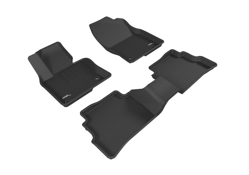3D MAXpider 2017-2020 Mazda CX-5 Kagu 1st &amp; 2nd Row Floormats - Black