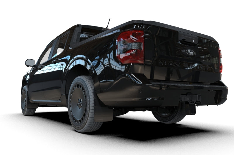 Rally Armor MF145-UR-BLK-MBK UR Mud Flap, Metallic Logo, for 22-26 Ford Maverick