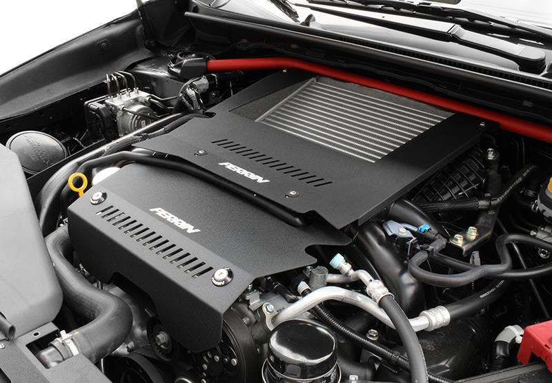 PERRIN 15-21 Subaru WRX Engine Cover Kit (Intercooler &amp; Pulley Covers Incl.) - Black