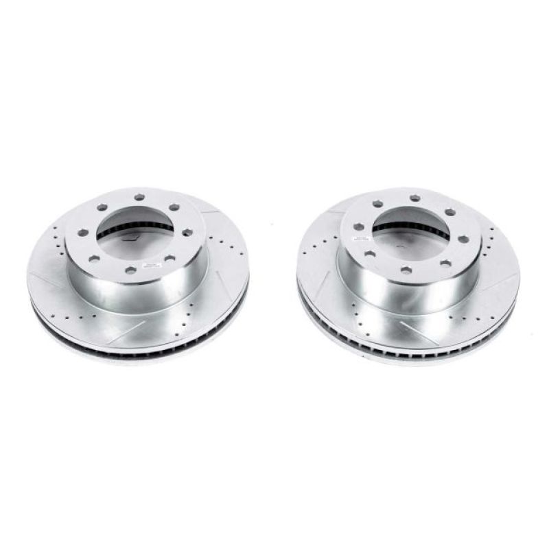 Power Stop 11-22 Ram 3500 Front Drilled &amp; Slotted Rotor - Pair