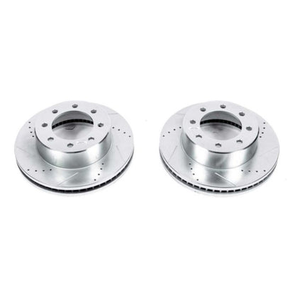 Power Stop 11-22 Ram 3500 Front Drilled &amp; Slotted Rotor - Pair