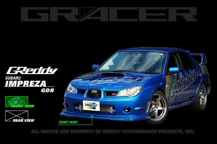 GReddy 06-07 WRX &amp; STi Front Lip Spoiler FRP