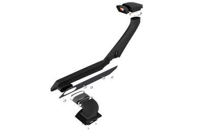 K&amp;N 21-23 Ford Bronco 2.3L/2.7L Elevated Intake Kit (Snorkel)