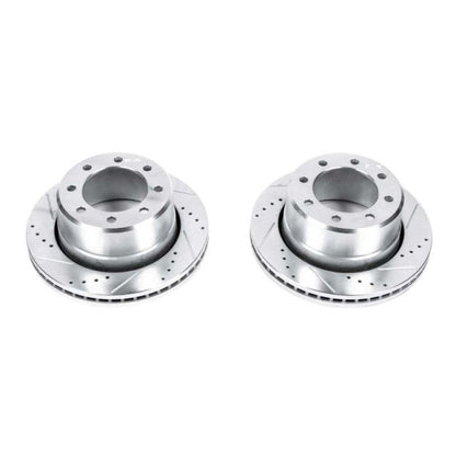 Power Stop 11-12 Ram 3500 Rear Drilled &amp; Slotted Rotor - Pair