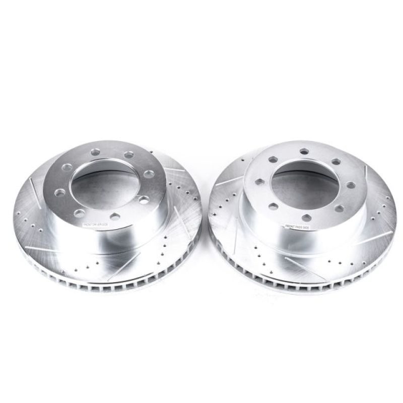 Power Stop 03-08 Dodge Ram 3500 Front Drilled &amp; Slotted Rotor - Pair