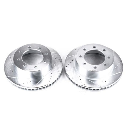 Power Stop 03-08 Dodge Ram 3500 Front Drilled &amp; Slotted Rotor - Pair
