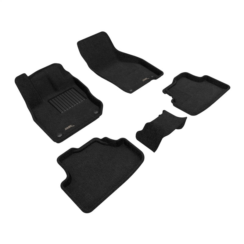 3D MAXpider 22-26 Audi A3/S3/RS3 Elegant 1st &amp; 2nd Row Floor Mat - Black (5pc)