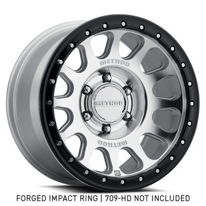 Method GR-10018-GB Forged Impact Ring 18" Style 1 Gloss Black 709-HD Bead Grip