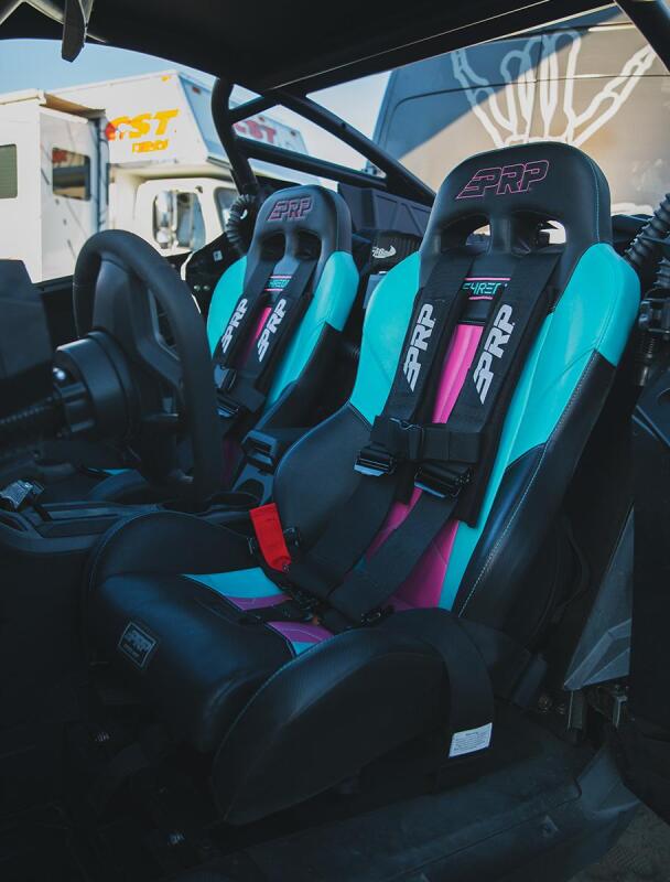 PRP Polaris RZR PRO XP XCR Suspension Seats Kit (Pair) - Black &amp; Gray