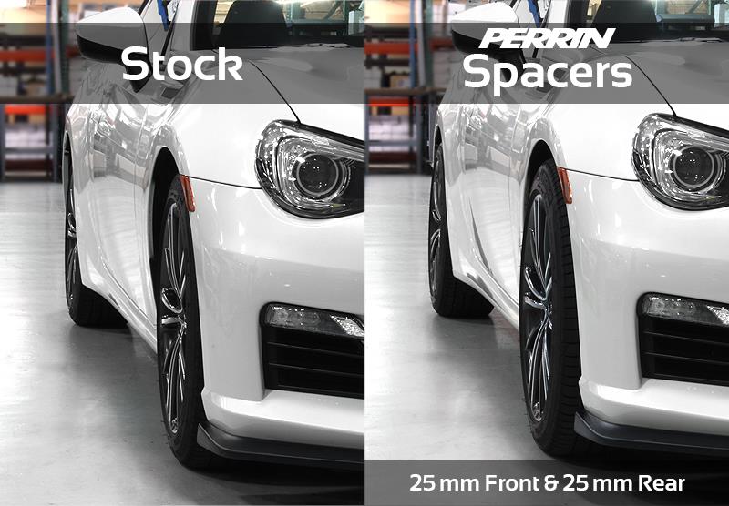 PERRIN 02-14 Subaru WRX / 2004 STI / 13-26 BRZ &amp; Toyota GR86 30mm Wheel Spacers 5x100 56mm CB - Pair