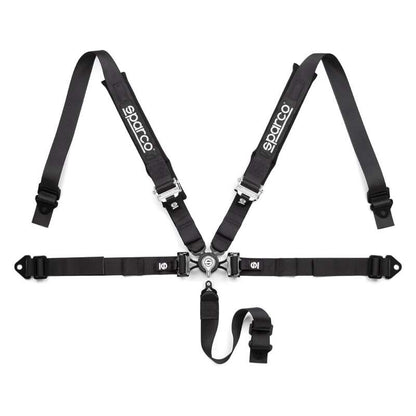 Sparco 04610RNR Club H-4R 5-Point Harness Black 2in All Straps Non-FIA Track