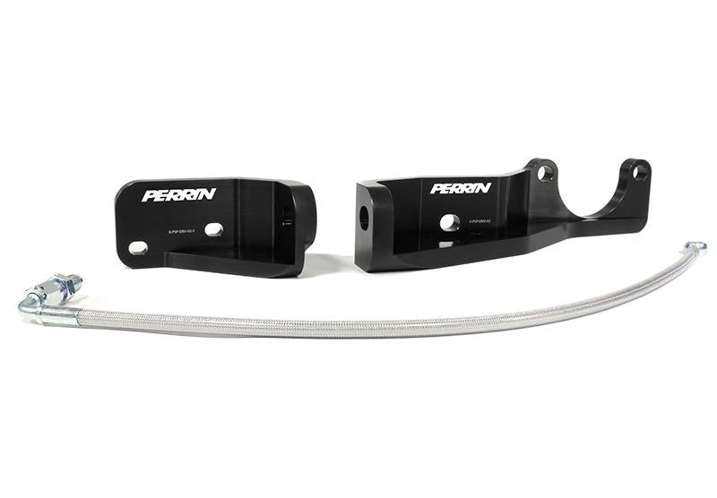 PERRIN 15-21 Subaru Impreza/WRX/STI Pitch Stop Mount &amp; Firewall Brace - Black