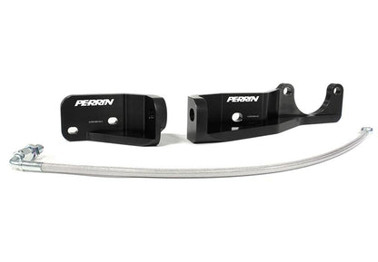 PERRIN 15-21 Subaru Impreza/WRX/STI Pitch Stop Mount &amp; Firewall Brace - Black