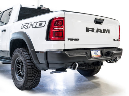 AWE Tuning 2025+ RAM 1500 RHO 3.0 I6 TT 0FG Dual Rear Exit Catback Exhaust - Chrome Silver Tips