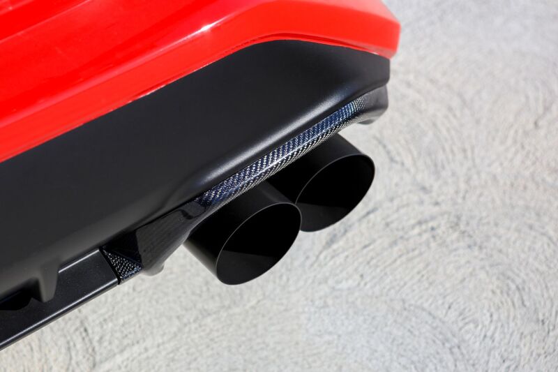 Remark 2022+ Subaru WRX Carbon Fiber Exhaust Finisher - Gloss Finish