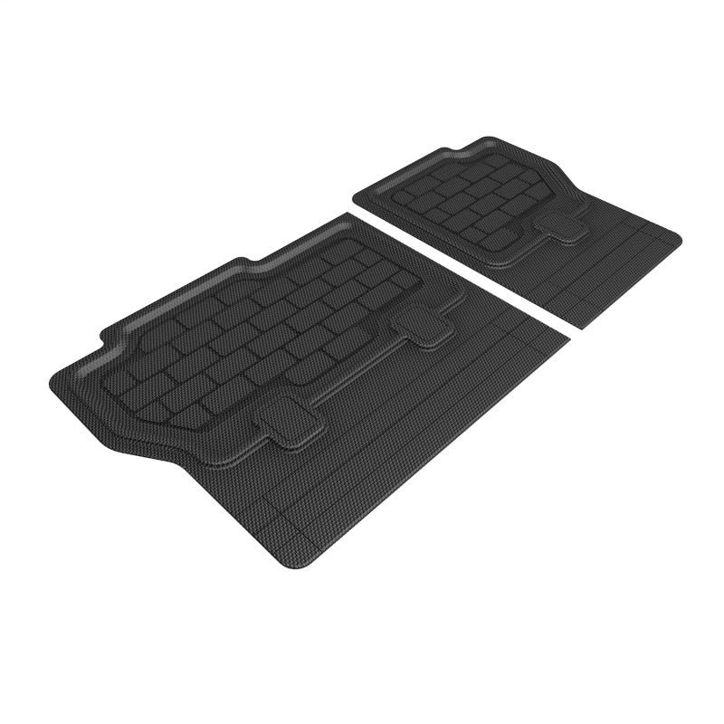 3D MAXpider 14-18 Jeep Cherokee Kagu Seatback Protector - Black (2pc)