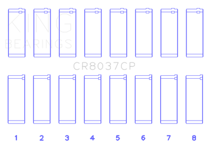 King Engine Bearings 01-09 GM Duramax 6.6L A Rod (Size +.25mm) Connecting Rod Bearing Set