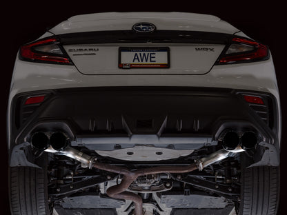 AWE Tuning 22-25 Subaru VB WRX Track Edition Axleback Exhaust - Diamond Black Tips