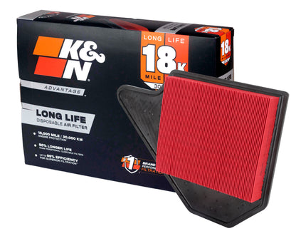 K&amp;N Dodge Grand Caravan V6-3.6L F/I 11-17 Air Filter