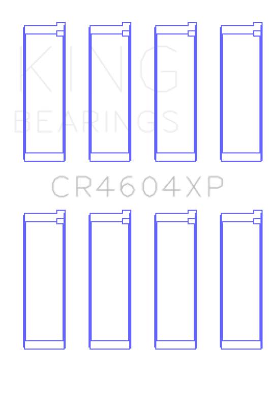 King 07-09 Mazdaspeed 3 L3-VDT MZR DISI (t) Duratec High Performance Rod Bearing Set - Size STDX