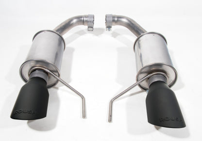Roush 421837-BLK Mustang V6 EcoBoost Axle-Back Exhaust Black Tips 2015-2026