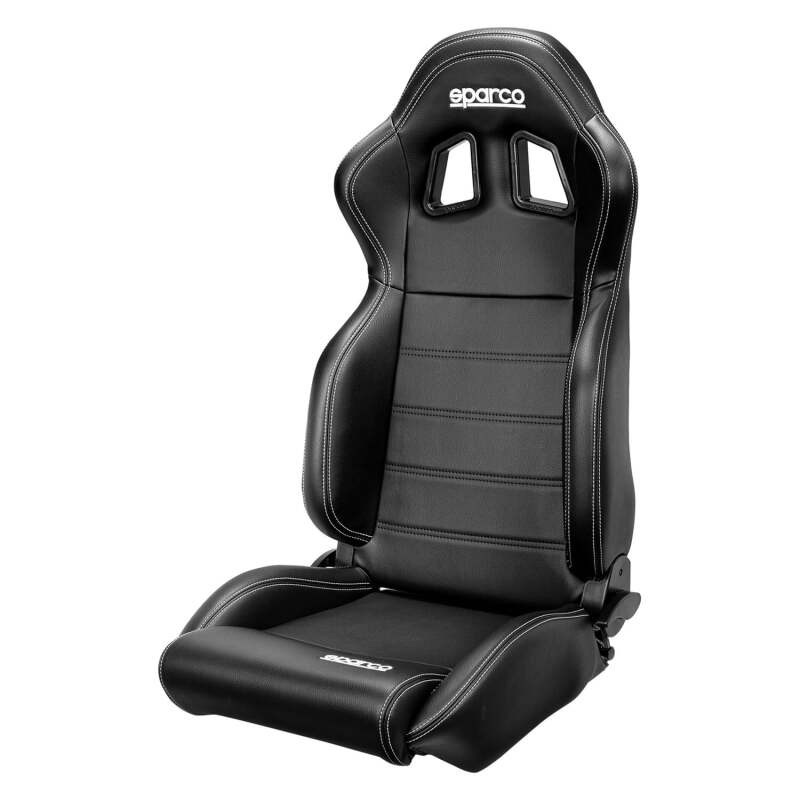 Sparco 009014NRSKY R100 Black Vinyl Reclining Highback Street Bucket Seat