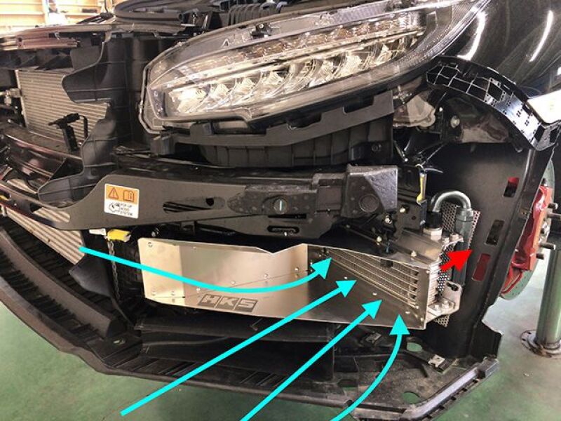 HKS 15004-AH104 S-Type Oil Cooler Kit for 2017-2021 Honda Civic Type R FK8