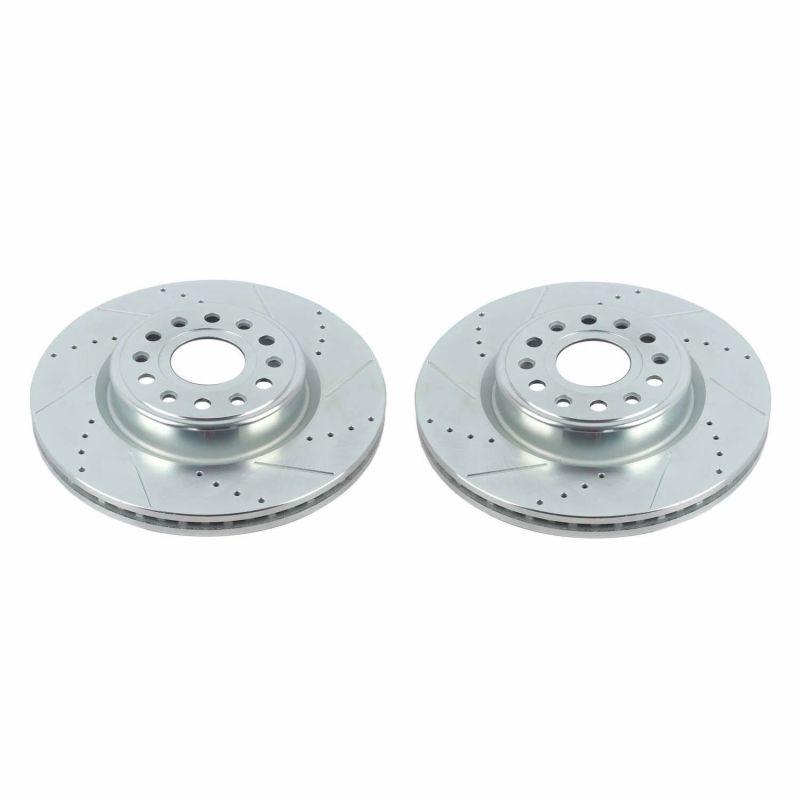 Power Stop 20-22 Ram 1500 Front Drilled &amp; Slotted Rotor - Pair
