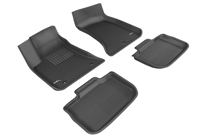 3D MAXpider 2011-2019 Chrysler 300/300C Rwd Kagu 1st &amp; 2nd Row Floormats - Black