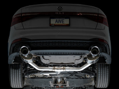 AWE 22-25 Volkswagen Jetta GLI Touring Edition Exhaust - Chrome Silver Tips