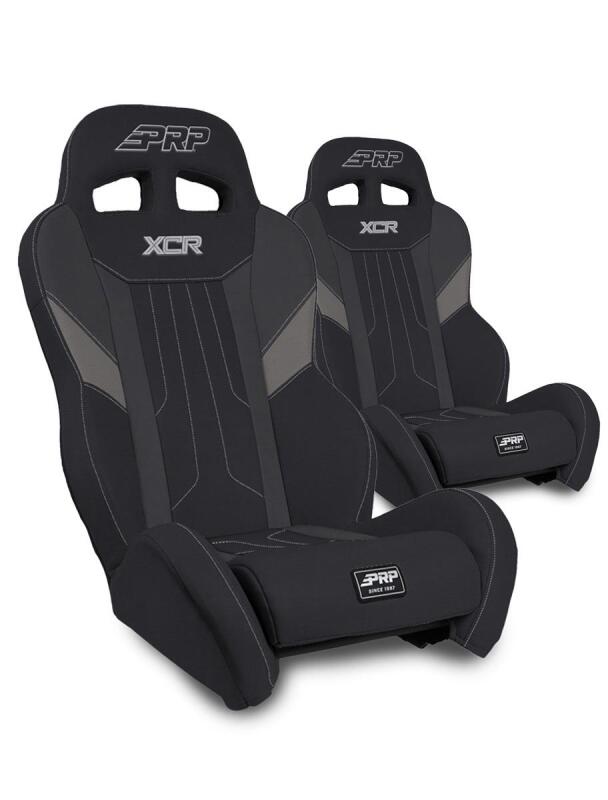 PRP XCR Suspension Seats Kit for Can-Am Maverick X3 (Pair) - Black &amp; Gray