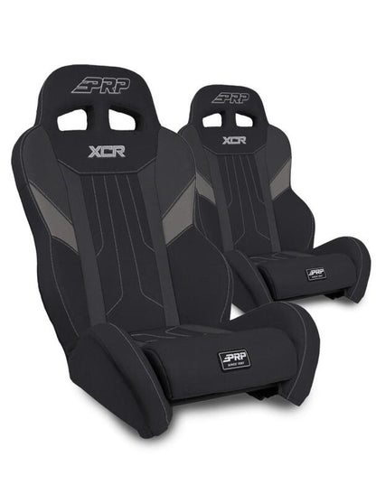 PRP XCR Suspension Seats Kit for Can-Am Maverick X3 (Pair) - Black &amp; Gray
