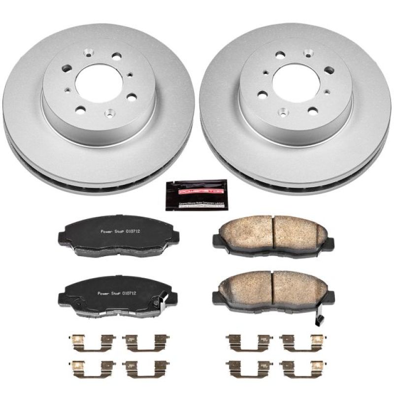 PowerStop CRK690 Z17 Geomet Front Brake Kit for 1996-2005 Honda Civic Insight